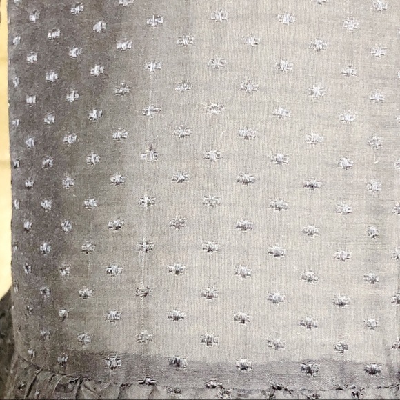 ANTHRO MOON COLLECTION Navy Silk Ruffle Blouse Sm - Picture 11 of 15